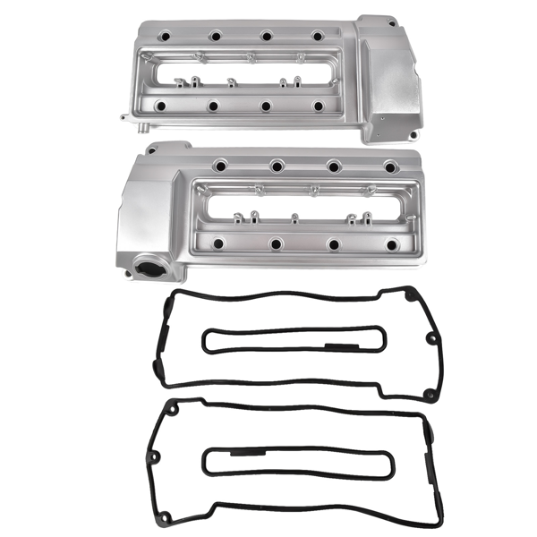 气门室盖 2x Left & Right Valve Cover 1703175 1703172 Replacement for BMW 540i E39 740i 740iL E38 4.4L-3