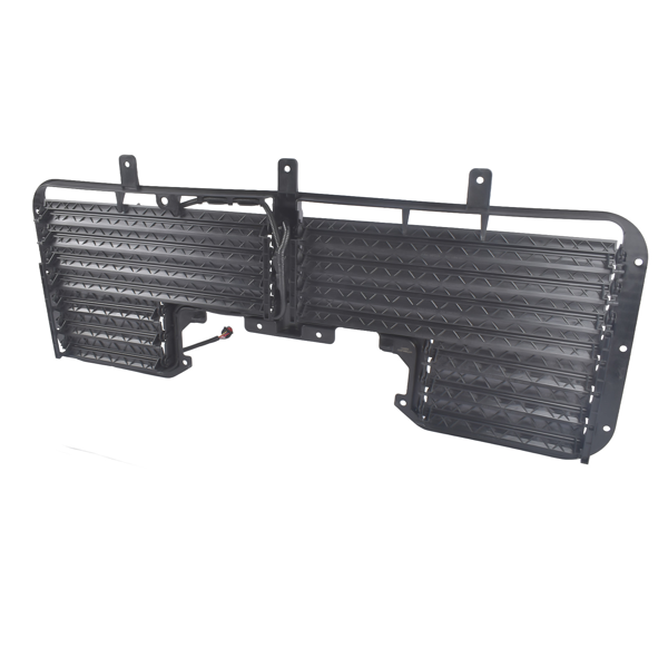 散热器百叶窗 Front Upper Radiator Shutter Assembly with Motor Fit for Chevrolet Silverado 1500 GMC Sierra 1500 2017-2018 Black 1Pc-3