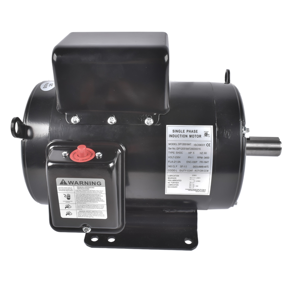 空气压缩机电机 New 5HP Single Phase Electric Motor Air Compressor Duty 184T Frame 3500 RPM-9