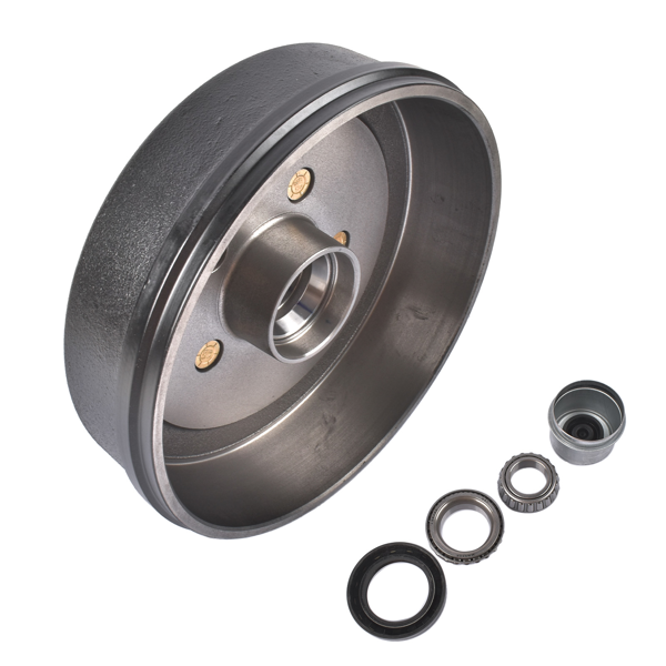 A3 车桥配件 5 on 4.5" Trailer Brake Hub Drum Kits 10x2-1/4" for 3500 lbs Axle Hub-Drum Only-2