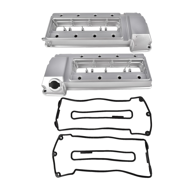 气门室盖 2x Left & Right Valve Cover 1703175 1703172 Replacement for BMW 540i E39 740i 740iL E38 4.4L-7