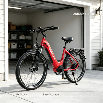 KOOLUX X2低跨度电动自行车 500W电机48V15Ah电池 26寸建大轮胎液压碟刹 成人城市通勤电助力自行车 英国仓现货