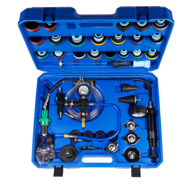 水箱测漏仪检测仪 Set of 42 Cooling System Water Tank Leakage Detection Coolant Vacuum Refill Kit-5