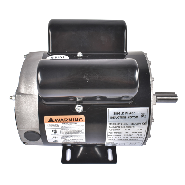 空气压缩机电机 Air Compressor Motor 1.5 HP 1 Phase 3450 RPM 56 Frame 115/230 V 60 HZ CCW-7