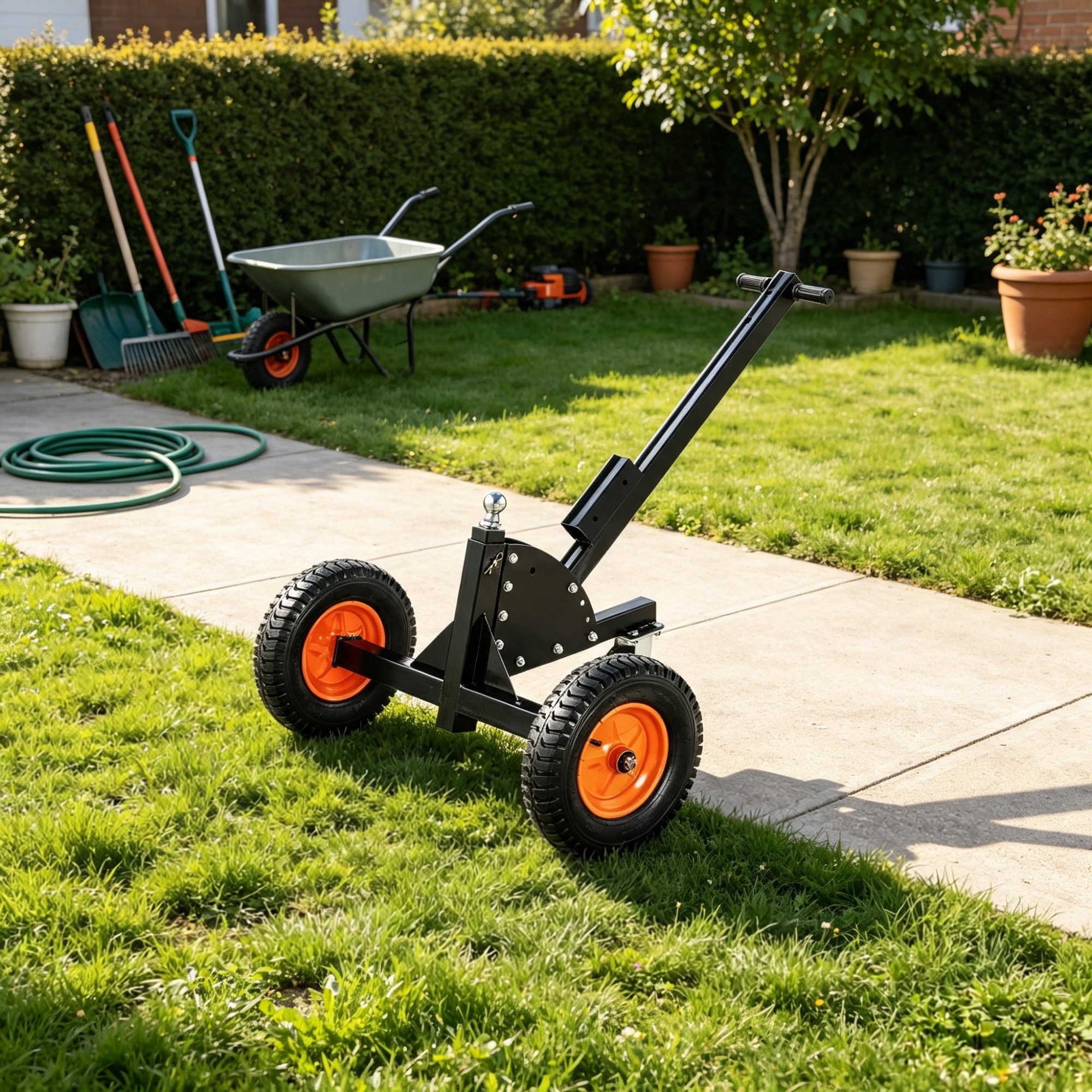 1500 lbs Capacity Trailer Dolly, Heavy-Duty 2-in-1 Tow Mover, 2″ Ball Mount view 5