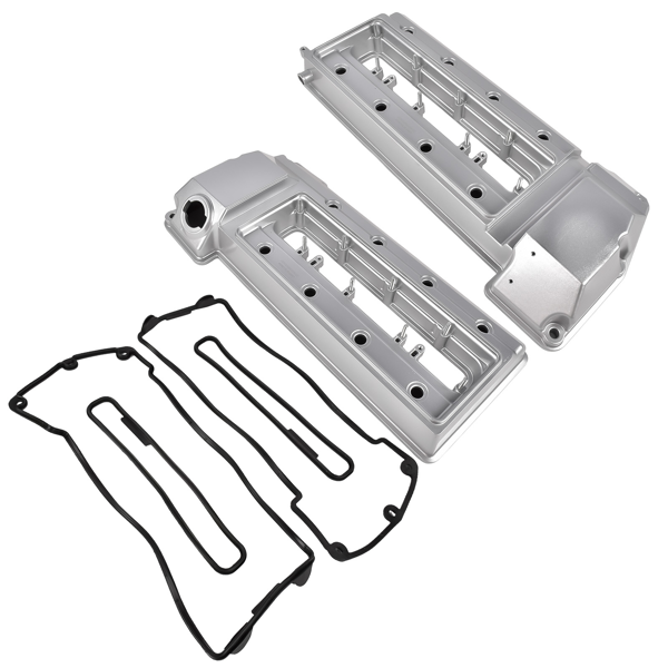 气门室盖 2x Left & Right Valve Cover 1703175 1703172 Replacement for BMW 540i E39 740i 740iL E38 4.4L-4