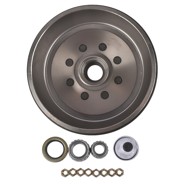 刹车鼓 Trailer Hub Brake Drum Fits for Lippert Dexter 8K Axle 12-1/4"x3-3/8" 5/8 Stud-6