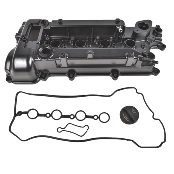 气门室盖 Aluminum Engine Valve Cover with Gasket Fits for Kia Rio Optima 2016-2020 Hyundai Elantra Black 1Pc