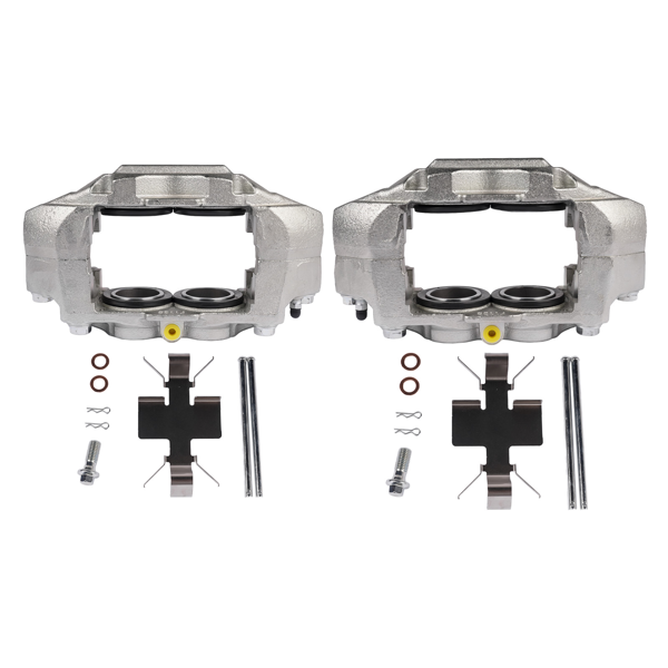 刹车钳 2Pcs Front Left and Right Brake Caliper Fit for Cadillac Escalade Chevrolet Silverado 1500 GMC Sierra 1500 2019-2024 Silver-7