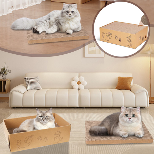 5片装猫抓板双面可用猫纸板-16