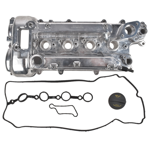 气门室盖 Aluminum Engine Valve Cover with Gasket Fits for Kia Rio Optima 2016-2020 Hyundai Elantra Silver 1Pc-4