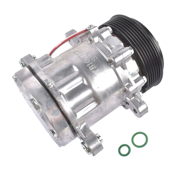 汽车空调压缩机 A/C Compressor with 6-Groove Pulley Fits for Sanden SD7 Serpentine Belt HC5005BK-6