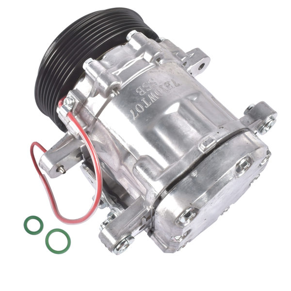 汽车空调压缩机 A/C Compressor with 6-Groove Pulley Fits for Sanden SD7 Serpentine Belt HC5005BK-4