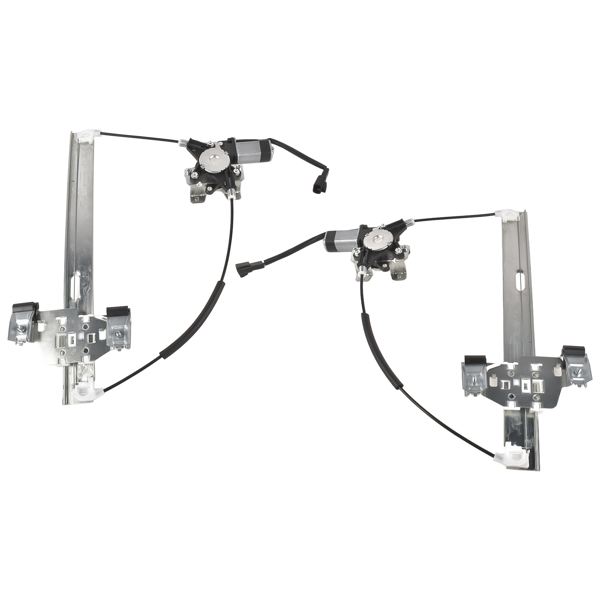 玻璃升降器 2Pcs Rear Left and Right Window Regulator with 2Pin Motor Fit for Hummer H2 Pickup Sport Utility 2003-2009-4