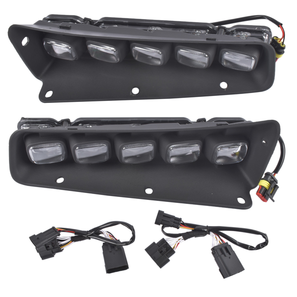 雾灯 LED Daytime Running & Turn Signal Light Replacement for Ford Bronco 2/4 Door 21-24 Bumper Kit-5