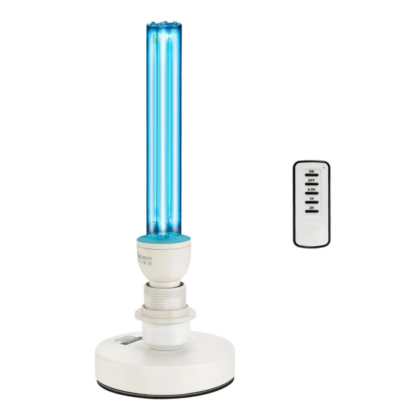 25W便携式UVC灯，带臭氧净化器和遥控器，30/60/120分钟定时器，适用于客厅、卧室和酒店-2