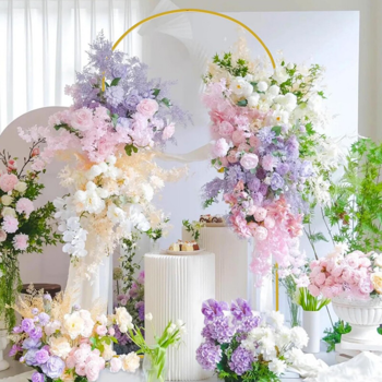 2M Wedding Arch Door Backdrop Stand Flower Display Frame Backdrop Metal Rack