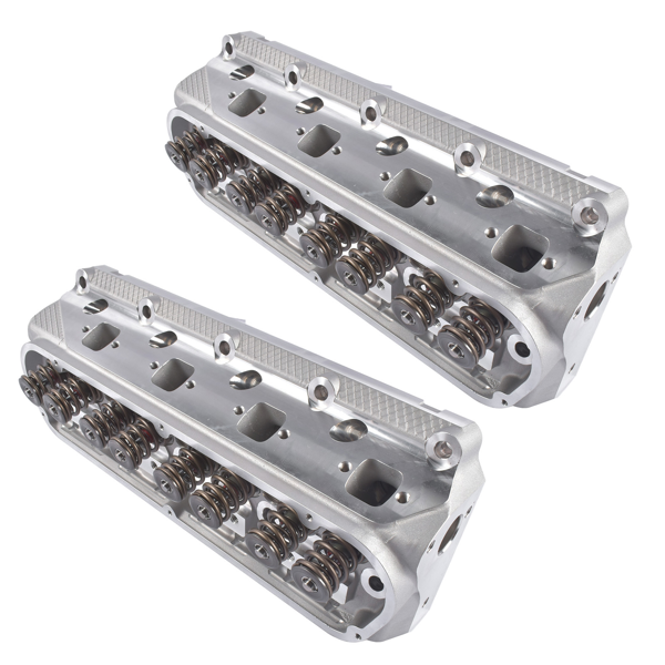 缸盖总成 2x Assembled Cast Aluminum Cylinder Heads Replacement for Ford 3-Angle Seat 175-185cc 64cc-6