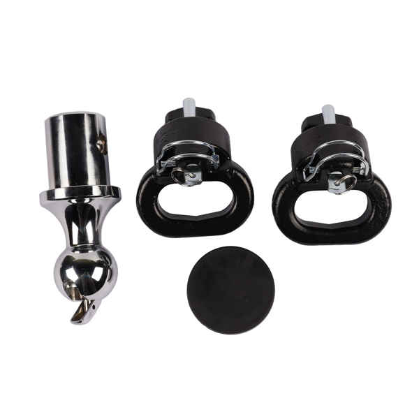 鹅颈工具包 Gooseneck Trailer Hitch Ball & Safety Chain Kit for Ram 2500 3500 Puck 60618 82213632 82216057AA 82216057AB-5