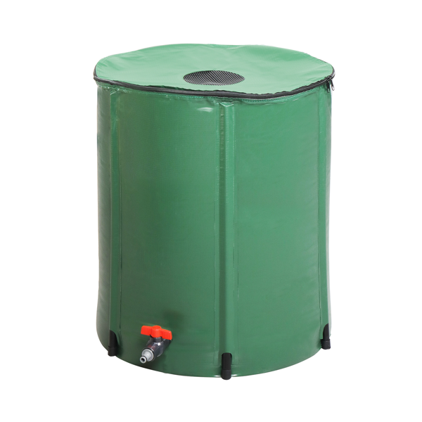 【替换71469282】50gal  绿色  带刻度  PVC  集雨桶-3