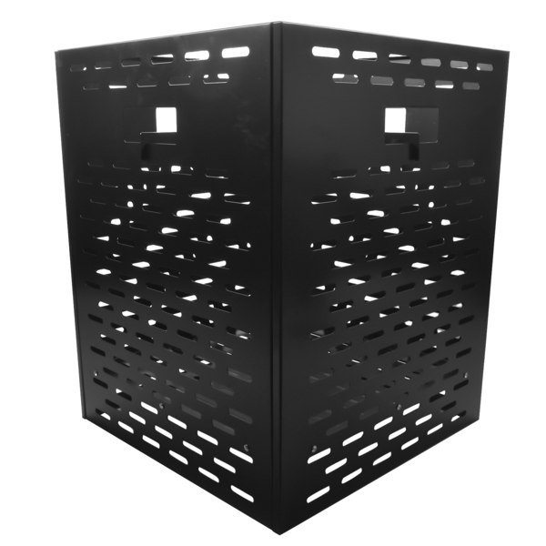 A1-焚烧桶 Burn Barrels with Bottom Board for Outside, Thick Burn Case for Yard Waste, Low Smoke Design Incinerator Drum for Paper, Leaves, Trash and Wood (21"*21"*26")-5
