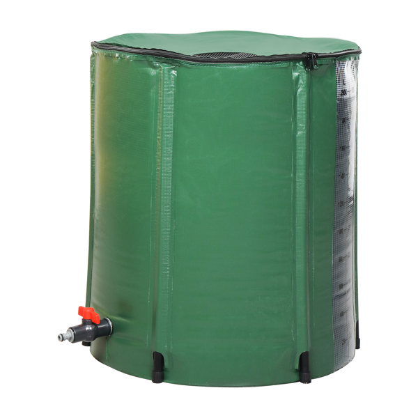 【替换71469282】50gal  绿色  带刻度  PVC  集雨桶-8