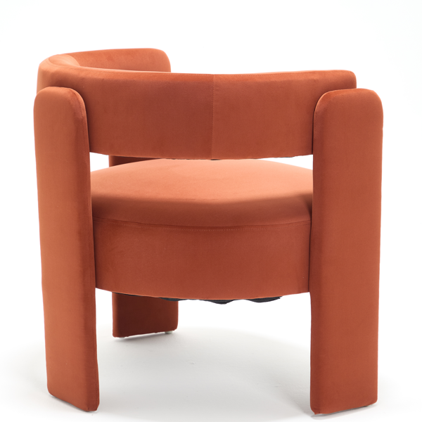 Accent Chair for Living Room, Velvet Comfy Single Sofa Chair Mid-Century Modern Armchair Wooden Legs for Bedroom Office Reading-21
