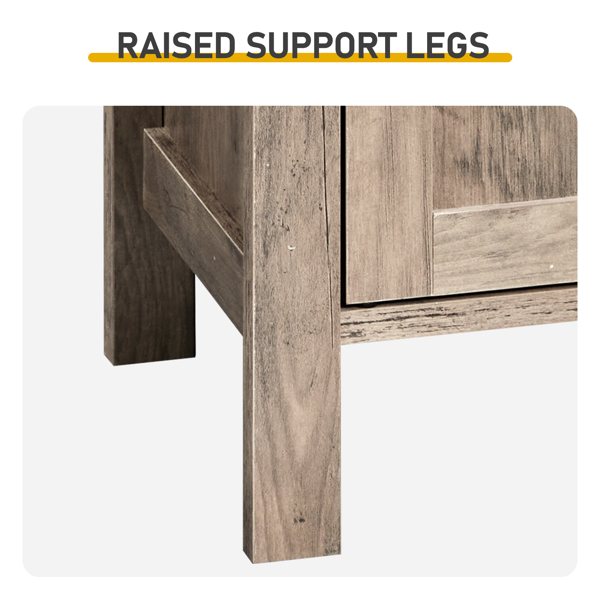 水洗灰色  密度板三胺贴面 60*30*80cm 双门 浴室立柜-13