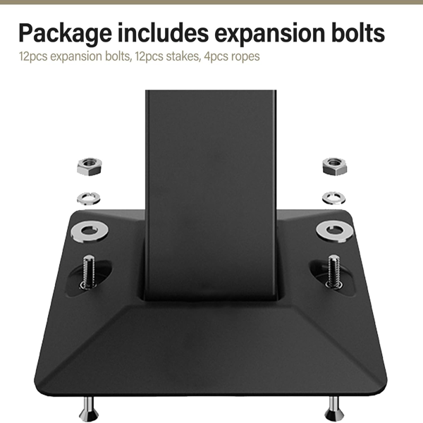 庭院凉亭 10'x20'，户外重型派对帐篷，带双层顶棚、蚊帐和隐私屏风，适用于后院、花园和草坪-6