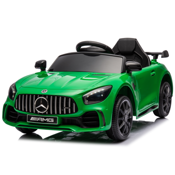 双驱 12.00V 4.5Ah 跑车 AMG GTR 带2.4G遥控 绿色