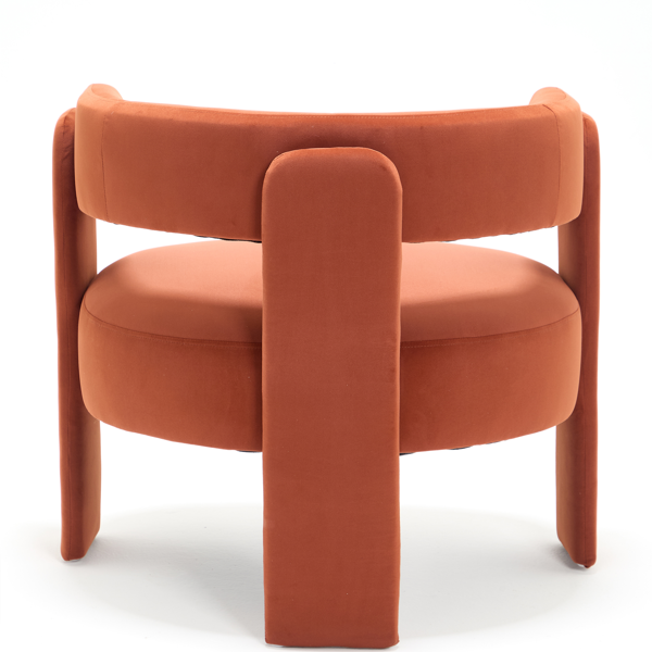 Accent Chair for Living Room, Velvet Comfy Single Sofa Chair Mid-Century Modern Armchair Wooden Legs for Bedroom Office Reading-19