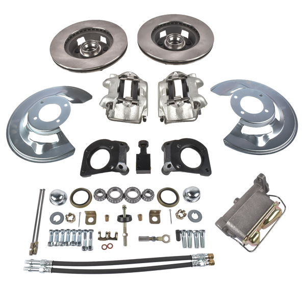 刹车盘套装 11" Brake Disc Set 4‑Piston Replacement for 1963-1969 Ford Falcon Fairlane V8 Front Caliper-5