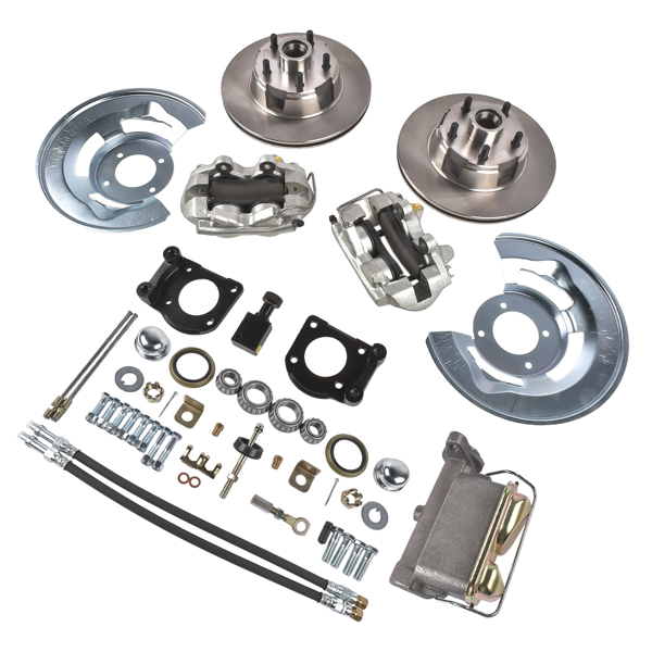 刹车盘套装 11" Brake Disc Set 4‑Piston Replacement for 1963-1969 Ford Falcon Fairlane V8 Front Caliper-4