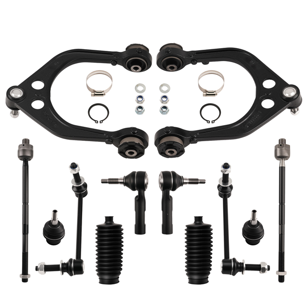 12x Front Upper Suspension Control Arm +Tie Rod fit for RWD Charger Magnum 2005-2010-1