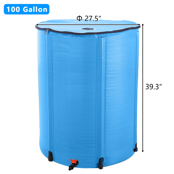 【替换57603278】100gal  蓝色  PVC 可折叠 集雨桶-8