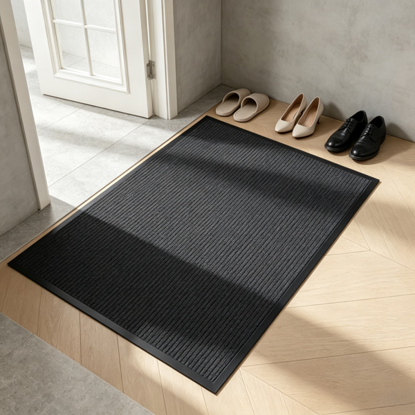 深灰色 pvc复合 1pc 商用地垫 入户用 90*120*0.7cm-10