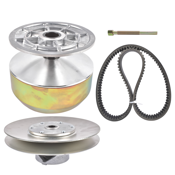 一级 + 二级离合器套件（带皮带和拉线器）Fits for John Deere Gator 4X2 6X4 AM128235 AM128794 AM136806 AM140967 AM140985 AM141005 AMT2707 JDG1641 M141673 RE28721-7