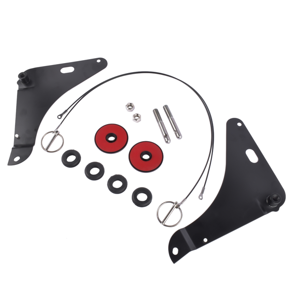引擎盖销钉套件 Hood Pin Pins Kit Fits For 2008-2016 Dodge Challenger 3.6 5.7 6.4  82214260 82214260AB 82214260AC P5155755-4