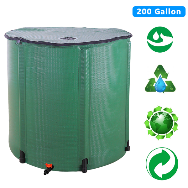 【替换82714111】200gal  绿色  PVC  集雨桶-6