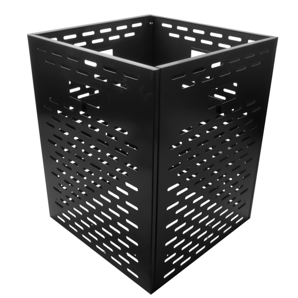 A1-焚烧桶 Burn Barrels without Bottom Board for Outside, Thick Burn Case for Yard Waste, Low Smoke Design Incinerator Drum for Paper, Leaves, Trash and Wood (22"*22"*30")-4