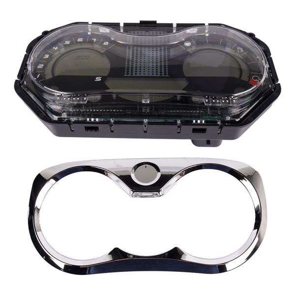 仪表总成 LCD Speedometer Gauge Cluster with Chrome Bezel Fits for Sea-Doo GTI Rental SE-6
