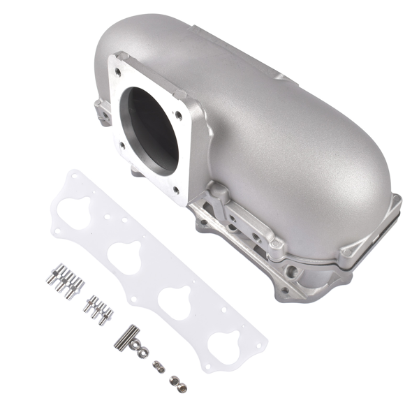 进气歧管 Silver Center Feed Racing Intake Manifold Fits for K Series K20 K24 Acura RSX Honda Civic Si-6