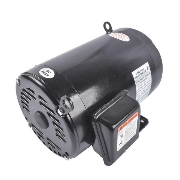 空气压缩机电机 Air Compressor Motor Reversible 1750 RPM 5 HP 184 T Frame 3 Phase Fits for Model EM3218T (Black)-6