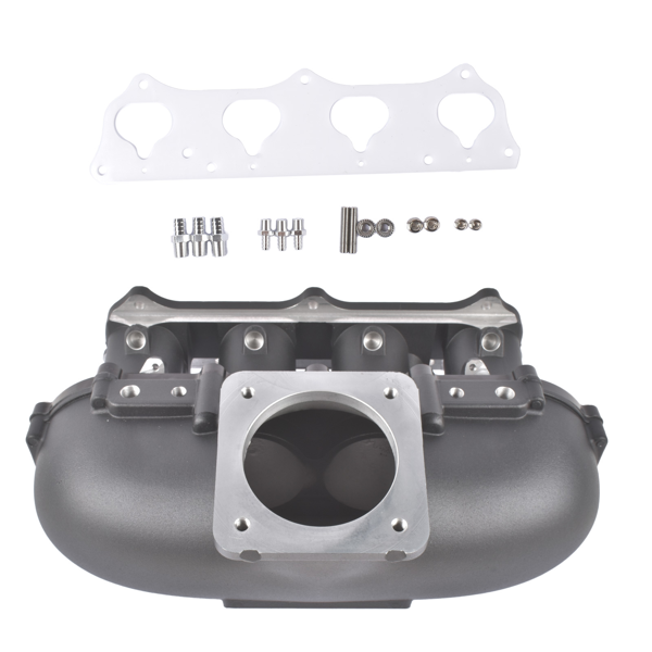 进气歧管 Black Center Feed Racing Intake Manifold Fits for K Series K20 K24 Acura RSX Honda Civic Si-6
