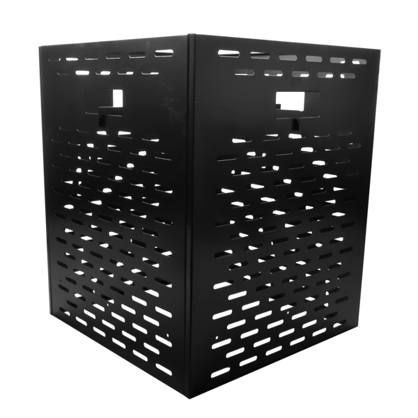 A1-焚烧桶 Burn Barrels without Bottom Board for Outside, Thick Burn Case for Yard Waste, Low Smoke Design Incinerator Drum for Paper, Leaves, Trash and Wood (21"*21"*26")-4
