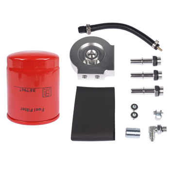 燃油滤清器套件 Fuel Filter Distribution Block Conversion Kit 121003, BF7967 Fit for Ford F250 F350 F450 121003
