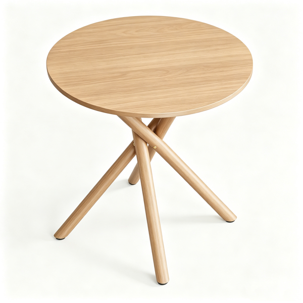 【禁售亚马逊】原木色 密度板贴三胺+铁 60*60*60cm 热转印 交叉腿 边几-6