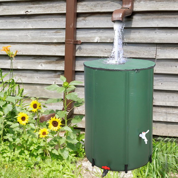 【替换49738622】100gal  绿色  PVC 可折叠 集雨桶-11