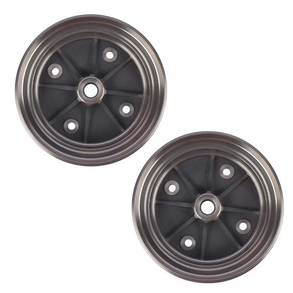 后制动鼓 2x Rear Brake Drum Fits For Kawasaki Mule 2510 3000 3010 3020 4000 4010 KAF620 Diesel 410380035 410391336-5