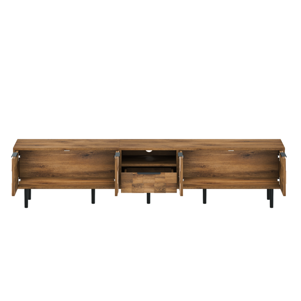 78" TV Stand for 85 75 65 Inch TV, TV Consoles for Living Room, Entertainment Center Wood TV Media with Storage-11